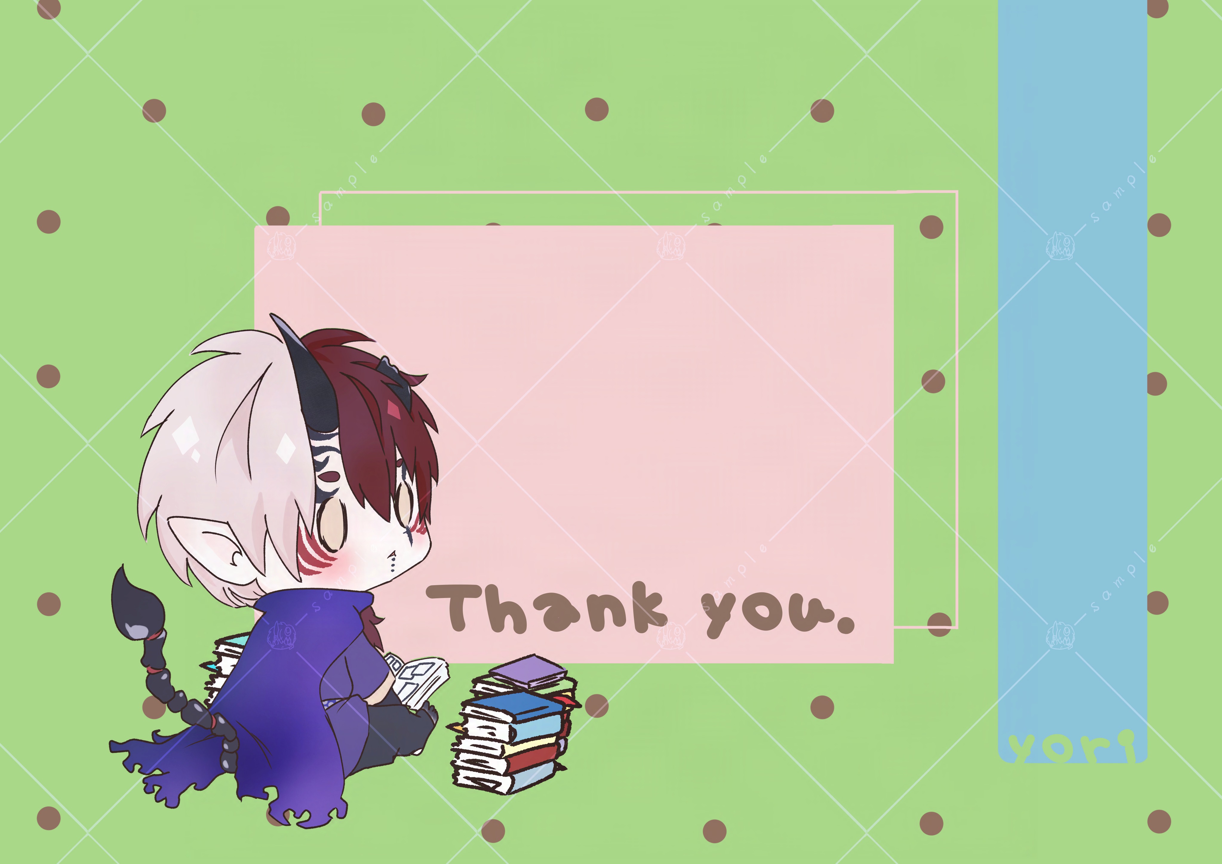 Thank youカード用 ミニグラビテ